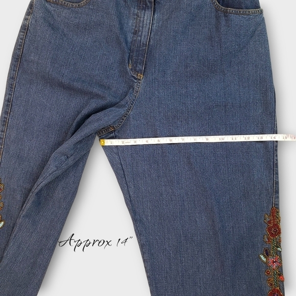 Vintage Y2K Chico's Design Beaded Embellished Jeans - Picture 13 of 16